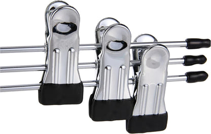 Metal Clothes Hangers with Silver Clip - Pack of 3
