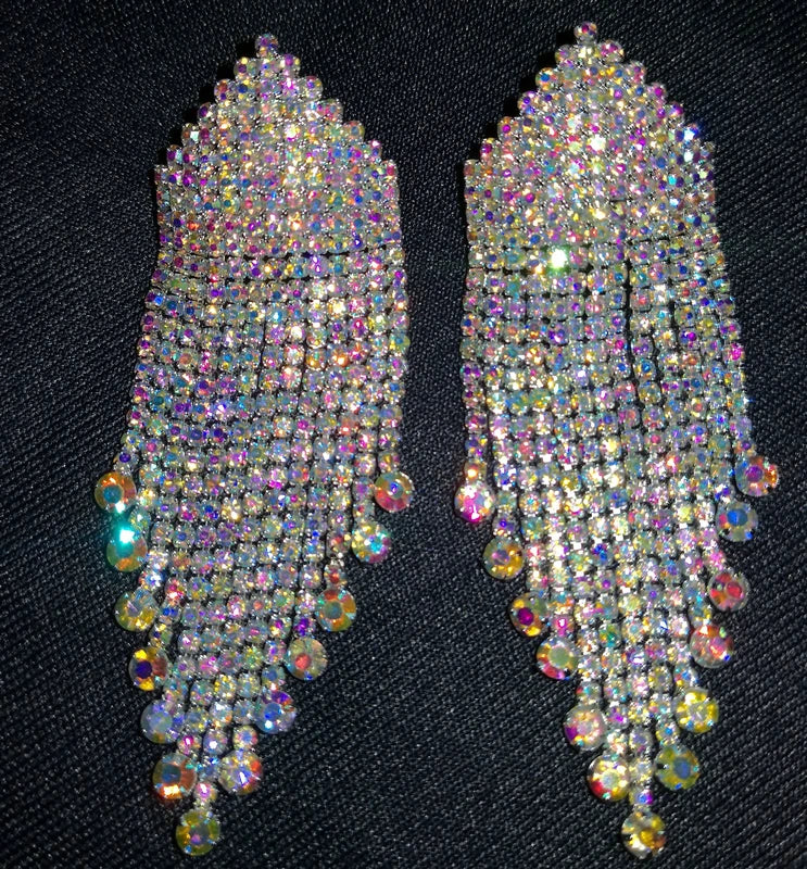 Dazzling Waterfall Rhinestone Earrings – Make Every Move Sparkle