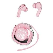 Air 39 Wireless Earbuds, Transparent Display, ENC Noise Cancellation Bluetooth 5.3 Gaming Earbuds
