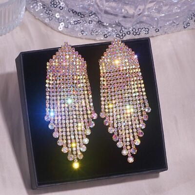 Dazzling Waterfall Rhinestone Earrings – Make Every Move Sparkle